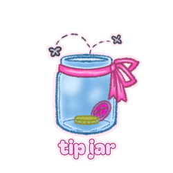 tip jar button tip jar button